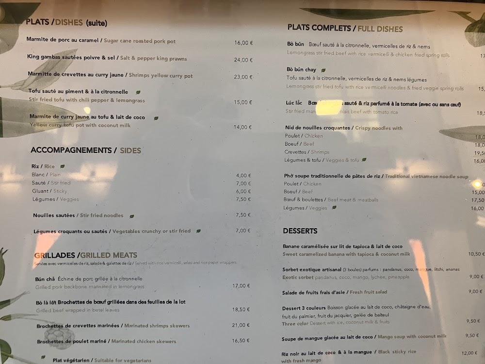 Hanoi - Menu Image 2